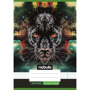 Nebulo A5-ös vonalas füzet 4. osztályosoknak, párduc mintával - Nebulo