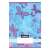 Nebulo A5 lined notebook for 1st grade with butterfly design