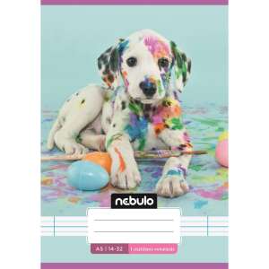 Nebulo A5 lined notebook for first grade with a cute dalmatian puppy design - Notebook