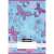 Nebulo A5 lined notebook for first grade with a butterfly design