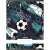Nebulo A4 lined notebook with a soccer design