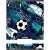 Nebulo A4 lined notebook with a soccer design