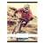 Nebulo A4 grid notebook with mountain biker design
