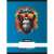 Nebulo A4 checkered notebook with a monkey wearing sunglasses design