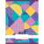 Nebulo A4 lined notebook with a geometric design