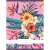 Nebulo A4 lined notebook with tropical flowers design