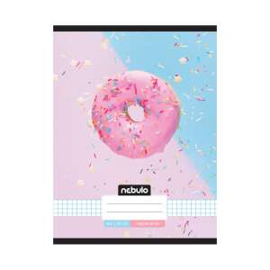 Nebulo A4-es négyzetrácsos füzet, fánk mintával - Nebulo