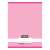 Nebulo A4 lined notebook with pink cover