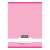 Nebulo A4 plain notebook with pink cover