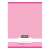 Nebulo A4 plain notebook with pink cover