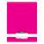 Nebulo A4 plain notebook with pink cover