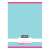 Nebulo A4 plain notebook with light blue cover
