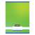 Nebulo A4 plain notebook with monochrome and gradient patterns, green gradient cover