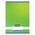 Nebulo A4 plain notebook with monochrome and gradient patterns, green gradient cover