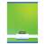 Nebulo A4 plain notebook with monochrome and gradient patterns, green gradient cover