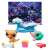 Littlest Pet Shop Petfluencers seria 1, zestaw do podwodnej przygody z figurkami delfina i wydry, akcesoriami i tłem