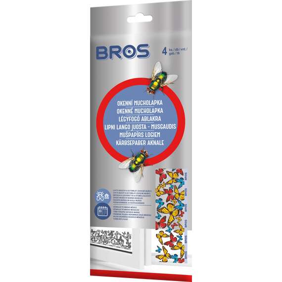Bros Légyfogó ablakba pillangós 4db/csomag