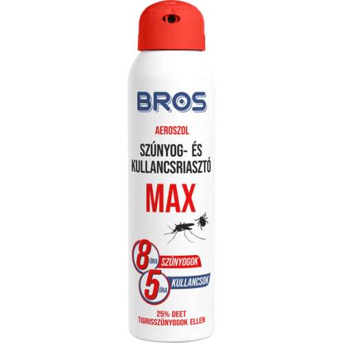 BROS Max Aerozol Odstraszający Komary i Kleszcze, 90ml, 12 sztuk