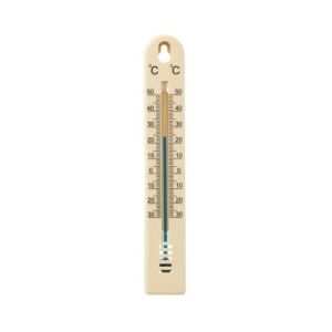 Brown Wall Thermometer for Indoor Temperature Monitoring - Room Thermometer