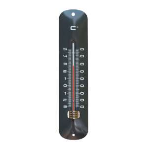Black metal wall thermometer with Celsius scale - Room Thermometer