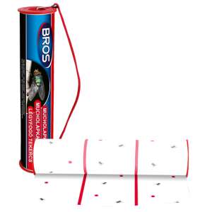 Bros Rolka do łapania much, 1 rolka w opakowaniu, lepka rolka do łapania much, skuteczne zwalczanie much - Urządzenie odstraszające owady