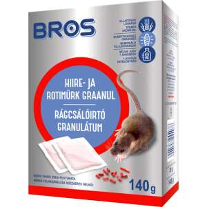Bros Rodent Control Granules 140g 29ppm, rat poison, rat killer, mouse poison, mouse killer, rodent control, pest control, pest repellent - Rodent repellent