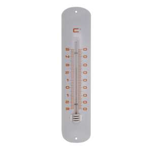 White metal outdoor thermometer with Celsius scale - Room Thermometer