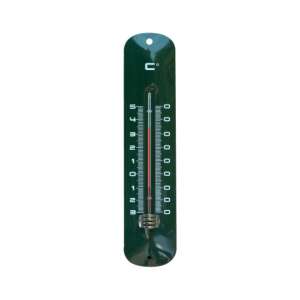 Green metal outdoor thermometer with Celsius scale - Room Thermometer