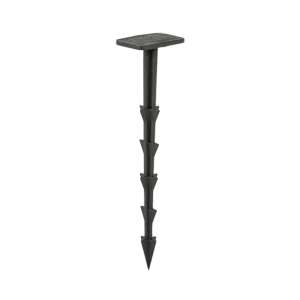 Pack of 50 black plastic ground anchors for securing agrotextiles, 12cm long - Landscaping