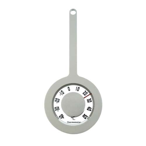 Thermometer, rund, Metall, für Fenster, 16,2x7,2cm, Celsius, Thermomate