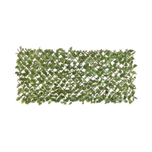 Retractable trellis with artificial plants (laurel, green leaf) 90x180 cm
