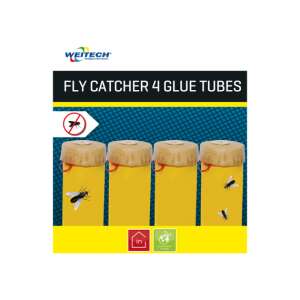 Weitech Łapacz much 4 rurki klejące, skuteczna pułapka na owady dla much - Urządzenie odstraszające owady