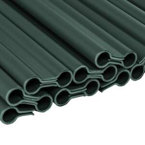 Green plastic clips for attaching fence privacy screens, 20 pack - Garden Furniture