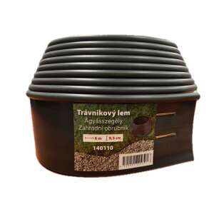 6m x 9,5cm PVC Rasenkante, Gartenbegrenzung, schwarz - Beeteinfassungen