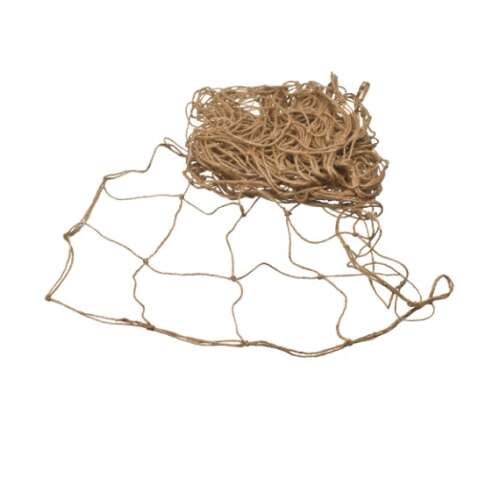Juta futtató háló, 1x3m, 12x12cm lyukakkal, brown, natural jute, plant support net, garden net, trellis net