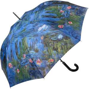 Monet Vizililiomok esernyő, automata, hosszú nyél, UV szűrős, kék, von Lilienfeld - Esernyő