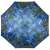 Monet Vizililiomok esernyő, nyitott, automata, hosszú nyél, UV szűrős, kék, von Lilienfeld
