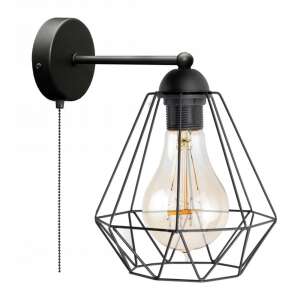 Glimex Diamond Fali Lámpa - Fekete - E27