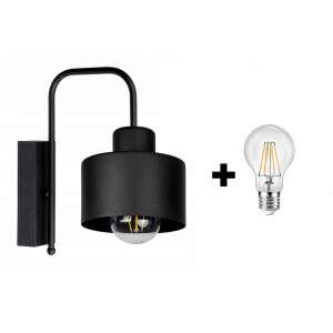 Glimex Lavor Fali Lámpa - Fekete - E27