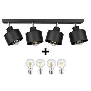 Glimex Lavor 4-karos Mennyezeti Lámpa - Fekete