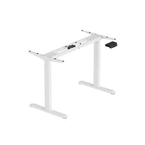 Levano Control Pro LV0665 elektromos állítható asztalváz, fehér, két motorral, 100-170cm szélesség, 60cm mélység, 72-120cm magasság, 100kg teherbírás - Levano