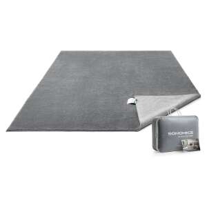 Covor antiderapant mare 200x290 cm , stil modern , gri