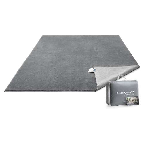 Covor antiderapant SONGMICS, Covor lavabil la mașină, 200 x 290 cm, gri