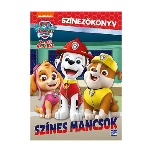 Książka do kolorowania Psi Patrol, Színes Mancsok, Nickelodeon, Mora Fun