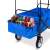 Timeless Tools Foldable Cart with Roof, Pull-Push, Dark Blue 102477206
