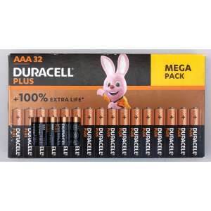 Duracell Plus AAA 32db-os MEGAPACK