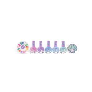 Martinelia Let's Be Mermaids Nail Design Set, 5 Mermaid Nail Polishes, Nail File, Stickers, Glitter - Martinelia