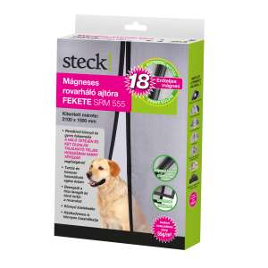 SRM 555 Mágneses rovarháló ajtóra, fekete