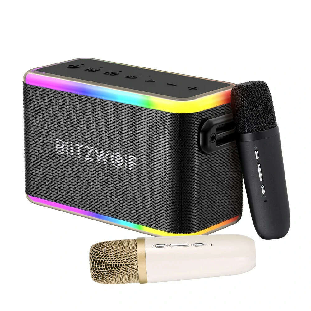 Blitwzolf blitzwolf® bw-wa6 karaoke set - 80w-os bluetooth-os hangszóró + 2...