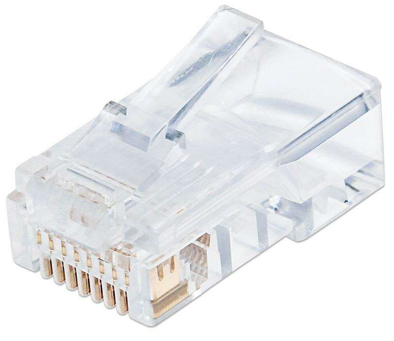 Techly 028894 Cat6 UTP RJ45 Mufă la sârmă, 100 bucăți